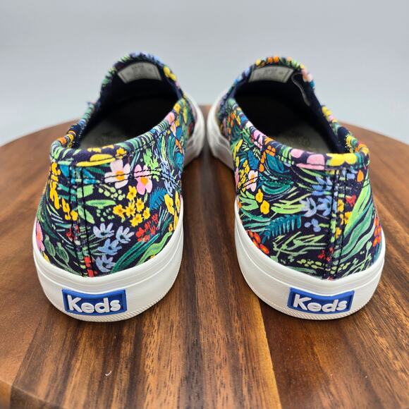 Keds x Rifle Paper Co Shoes Womens 11 Floral Double Decker Slip On Sneakers - Picture 5 of 8